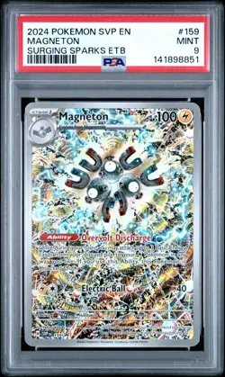 2024 POKEMON SVP EN-SV BLACK STAR PROMO 159 MAGNETON SURGING SPARKS ELITE TRAINE - Image 1