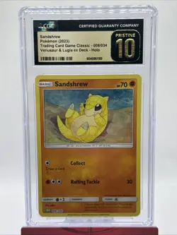 Pokemon Sandshrew #008/032 Japanese Holo CGC 10 Pristine 2023 - Image 1