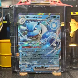 Blastoise ex 151 Ultra Rare Pokemon TCG 009/165 Scarlet & Violet - Image 1
