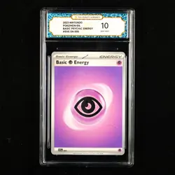 TQG 10 GEM MINT 2023 Pokemon ENG Basic Psychic Energy #SVE EN #005 - Image 1