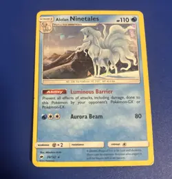 Alolan Ninetales 28/147 Cracked Ice Holo Burning Shadows Pokemon TCG LP - NM - Image 1