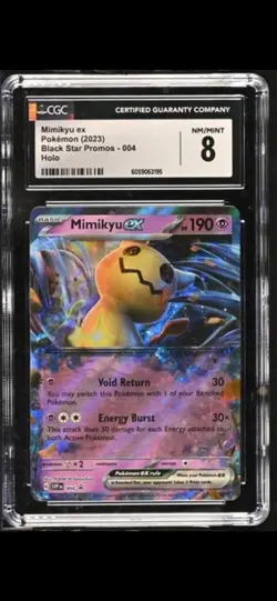 Pokemon Mimikyu ex #004 Sv: Scarlet & Violet Promo Holo CGC 8 English 2023 - Image 1