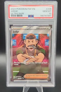 2025 Pokemon Judge 228/091 SV: Paldean Fates Holo PSA 10 - Image 1