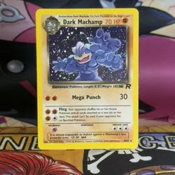 Pokemon TCG Dark Machamp Team Rocket Holo 10/82 LP - Image 1