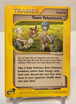 Town Volunteers 136/147 Uncommon Aquapolis Pokemon 1660 - Image 1