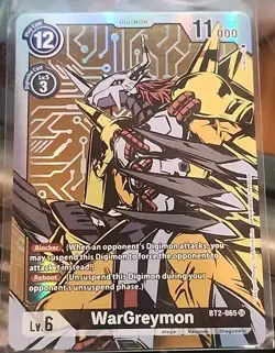 Digimon Card Game - BT2-065 SR - WarGreymon (Alternate Art) *Near Mint* - Image 1