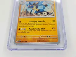 CGC AU World Record Holder Pokemon Lucario 114/198 Scarlet & Violet 2023 - Image 2