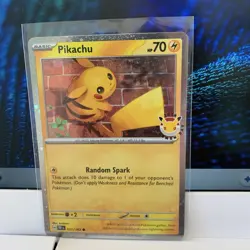 Pikachu 51/162 Stamped Pokemon Day 2024 Cosmos Holo Promo TCG - Image 1