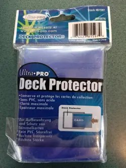 New Ultra Pro Deck Protector Sleeves Typhoon Blue 50 Pack Yugioh/Small TCG NOS - Image 2