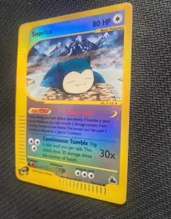 Pokemon Card-Snorlax-Skyridge-100/144-HoloReverse-ENG - Image 3
