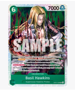 Basil Hawkins - OP07-029 - SR - Foil One Piece Card Game - Image 1