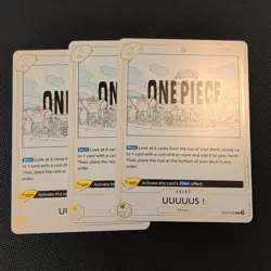 (x3) One Piece CCG EB02-058 UUUUUS! Event Rare Playset - Image 1