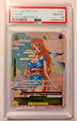2024 ONE PIECE EVENT PACK VOL.5 #101 O-NAMI PSA 10 - Image 1
