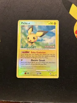 Pichu 45/100 MP Stamped Reverse Holo -Vintage Pokemon Card- Burger King (4s) - Image 1