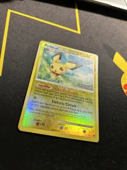 Pichu 45/100 MP Stamped Reverse Holo -Vintage Pokemon Card- Burger King (4s) - Image 4