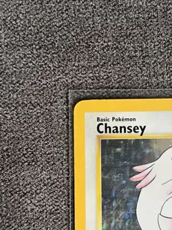 Chansey 3/102 Base Set Holo Rare Pokemon Card 1999 WOTC TCG Vintage Pokemon - Image 3