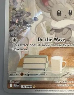 Pokemon TCG Cinccino 153/086 Full Art Holo Black Bolt Rare Illustration Card - Image 3
