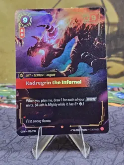 Kadregrin the Infernal Riftbound OGN 038/298 Origins Epic Foil Card NM - Image 1