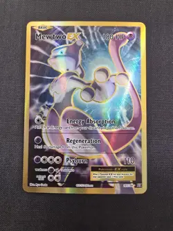 Pokemon TCG Mewtwo EX Full Art Holo Card 103/108 Evolutions - Image 1