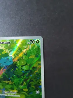 Bulbasaur 166/165 Holo Illustration Rare Scarlet & Violet 151 Pokemon Card - Image 4