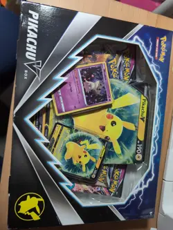 Pokemon Pikachu V Box Collectible Card Game English - Image 1