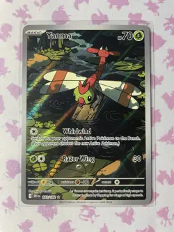 Yanma Pokemon TCG Destined Rivals Full Art Illustration Rare Card 183/182 - Image 1