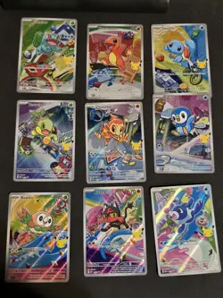 Pokemon 2026 First Partner Illustration Collection Series 1 Promo Set (9 Cards) - Image 2