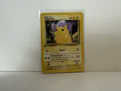 GERMAN 1999 1st Edition Base Set Pikachu (Yellow Cheeks) Card - Image 1
