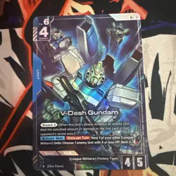 GUNDAM CARD GAME GD04-006 R+ V-DASH GUNDAM - HOLO FOIL - PHANTOM ARIA Alt Art - Image 1