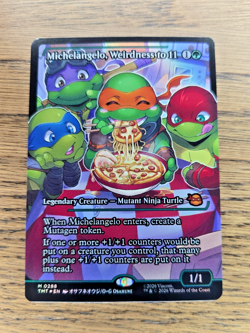 Michelangelo, Weirdness to 11 (Showcase Foil) 0288 MTG TMNT NM - Image 1