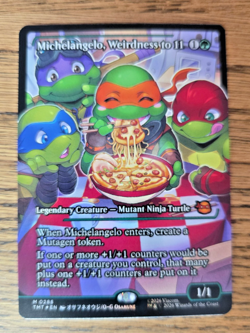 Michelangelo, Weirdness to 11 (Showcase Foil) 0288 MTG TMNT NM - Image 2