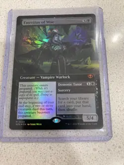 Emeritus of Woe (Extended Art Foil) - Secrets of Strixhaven (SOS) - Image 1