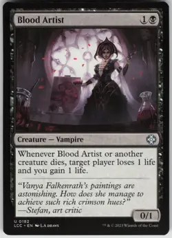 Blood Artist U Commander: The Lost Caverns of Ixalan 182 NM - Image 1