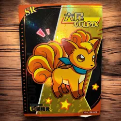 Vulpix SR KDJL-SR-029 Chinese Pocket Eif Baby Card Pokemon - Image 1