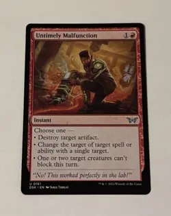 MTG Untimely Malfunction - Duskmourn: House Of Horror LP - Image 1