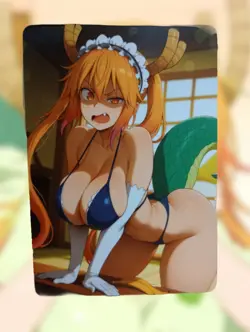 Tohru Miss Kobayashi's Dragon Maid Anime Waifu Sexy Goddess Doujin Hentai Card - Image 1