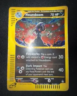 Pokemon Card- Houndoom-Aquapolis-Holo-H11/H32-Rare-NoCrystal-ENG-Played - Image 3