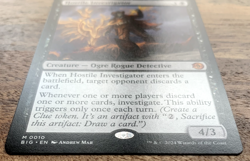 Magic the Gathering Hostile Investigator Card Big Score Thunder Junction MTG NM - Image 3
