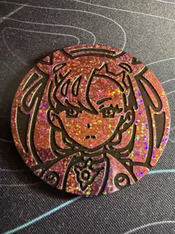 Pokemon Card Coin Marnie Rival Battle Deck COIN Marnie's Morpeko Sparkle Design - Image 1