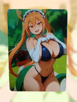 Tohru Miss Kobayashi's Dragon Maid Anime Waifu Sexy Goddess Doujin Hentai Card - Image 1