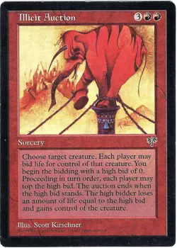(2X) Illicit Auction Mirage Rare - MTG Magic the Gathering Card - Image 1