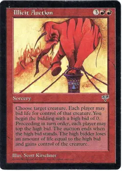 (2X) Illicit Auction Mirage Rare - MTG Magic the Gathering Card - Image 2