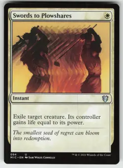 MTG Swords to Plowshares U Commander: Innistrad: Midnight Hunt 94 LP - Image 1