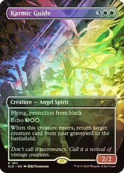 MTG - Karmic Guide - Borderless Foil - Secret Lair - Magic the Gathering - Image 1