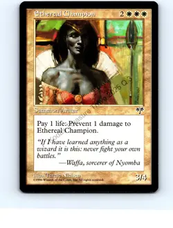 Ethereal Champion White Rare Mirage MTG NP Near Mint or Better - Image 1