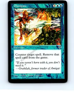 Dissipate Blue Uncommon Mirage MTG NP Near Mint or Better - Image 1
