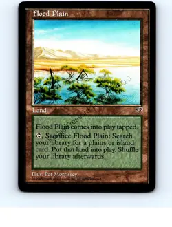 Flood Plain Land Uncommon Mirage MTG LP Exc+/NM - Image 1