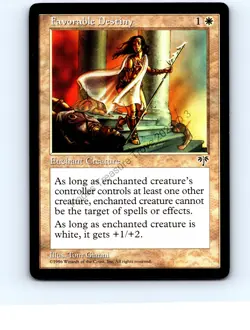 Favorable Destiny White Uncommon Mirage MTG NP Near Mint or Better - Image 1