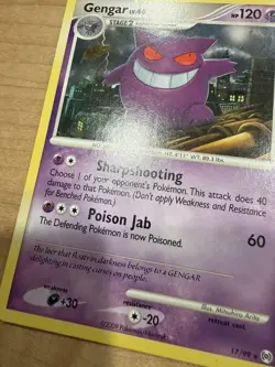 Pokemon TCG Gengar 17/99 Arceus Rare Regular 2009 - Image 4