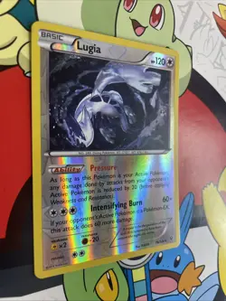 POKEMON LUGIA 78/124 REVERSE HOLO RARE FATES COLLIDE NM - Image 2